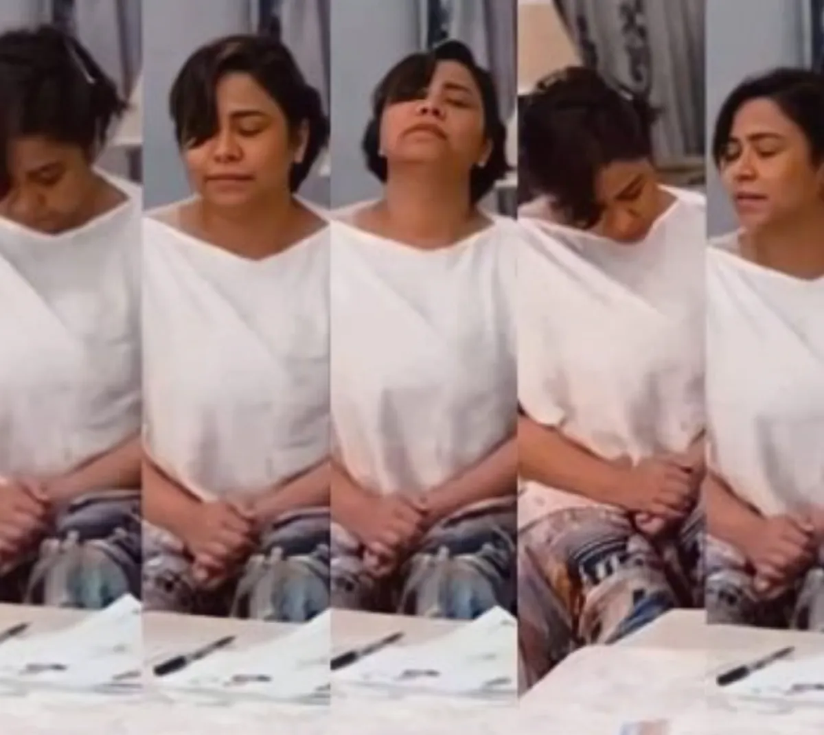 الصور المقتطفة من فيديو عقد قران شيرين عبدالوهاب