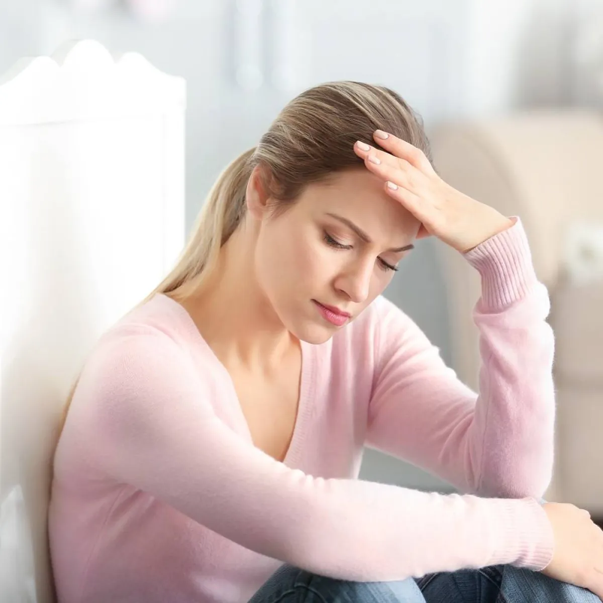 صورة لأم تعاني من مشاكل النفاس