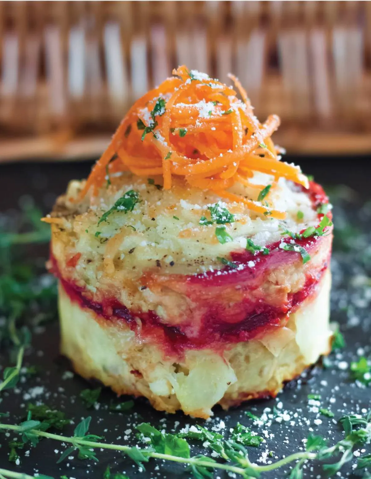 شمندر بالدجاج وشرائج البطاطا