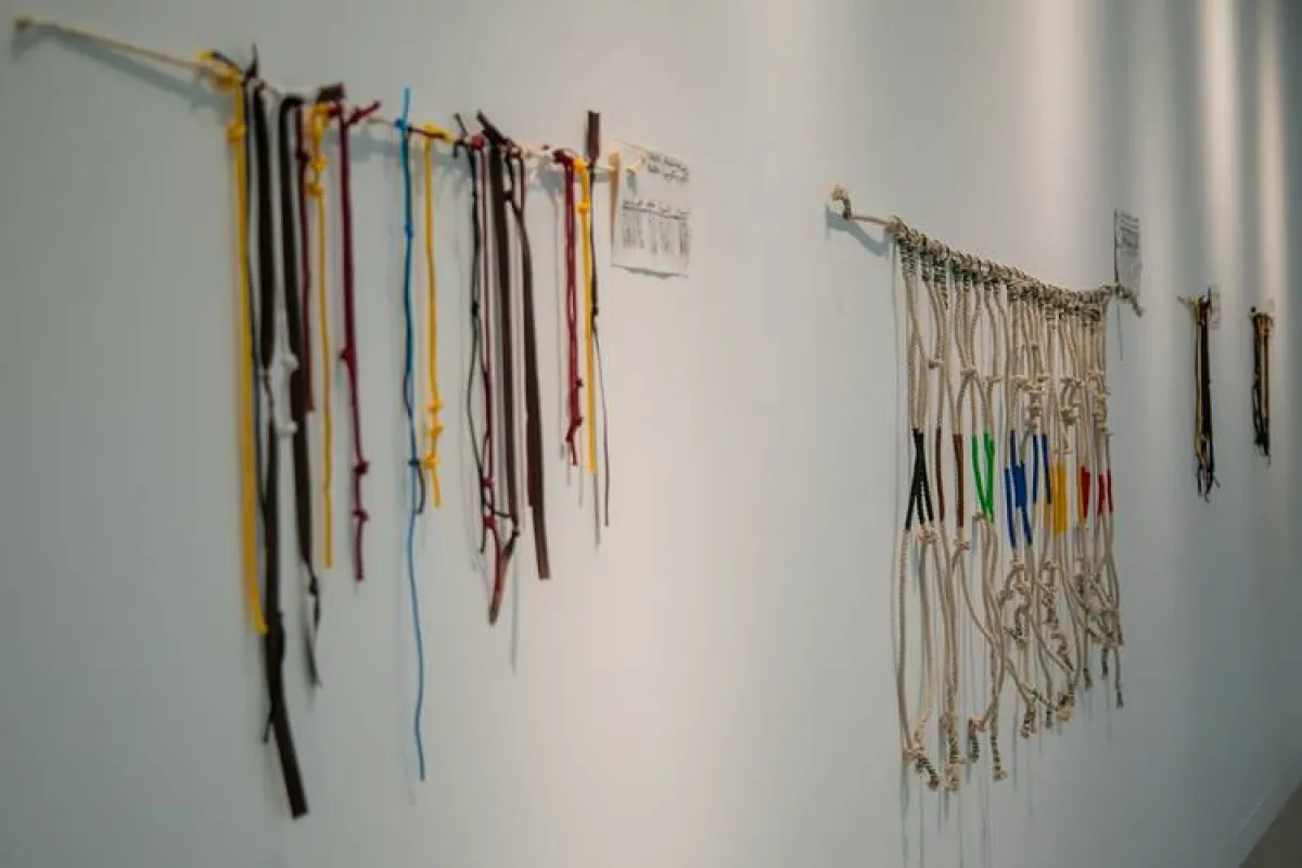 أبجدية كويبو 2022 _عبدالله السعدي_في معرض فن أبوظبي2022. الصورة مقدمة من فن أبوظبي