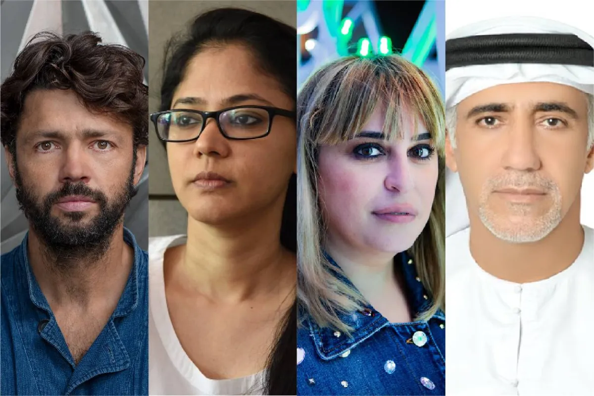 الفنانون المشاركون في برنامج تكليف الفنانين في المواقع الثقافية 2022_الصورة مقدمة من فن أبوظبي