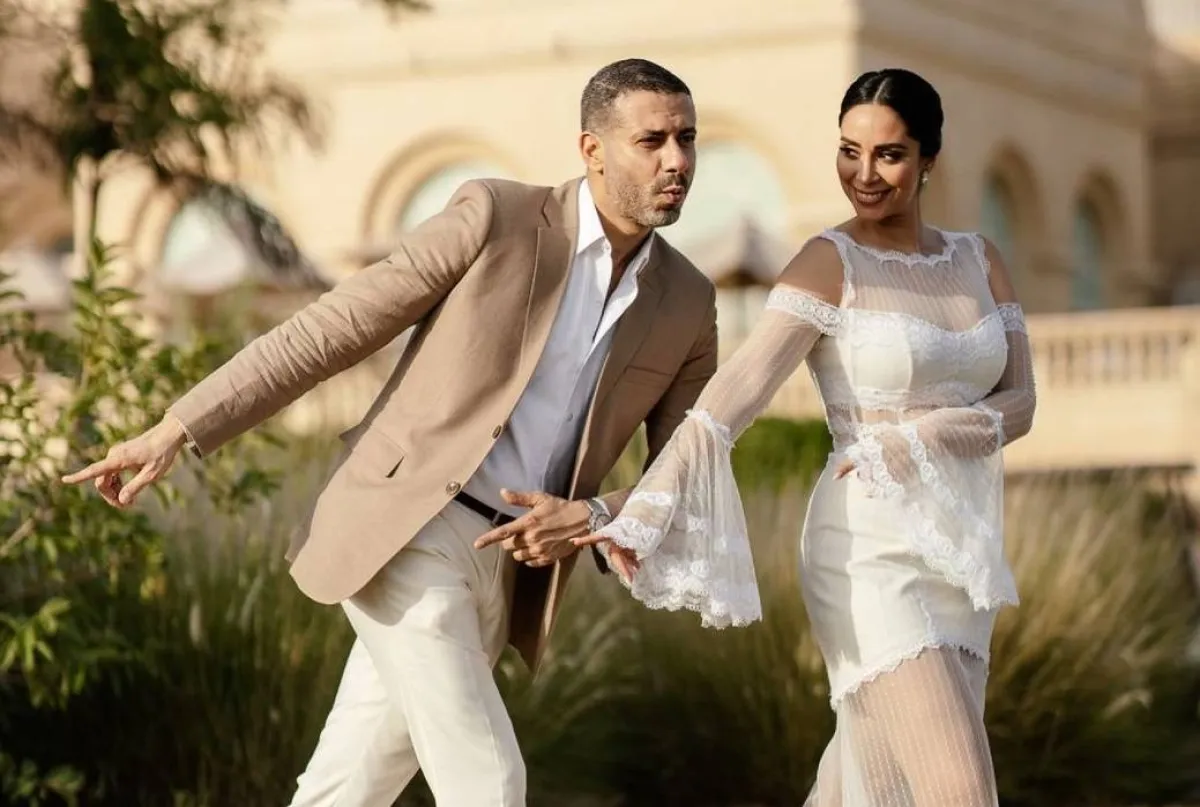 بسنت شوقي وزوجها الفنان محمد فراج - صورة من صفحتها على انستغرام 