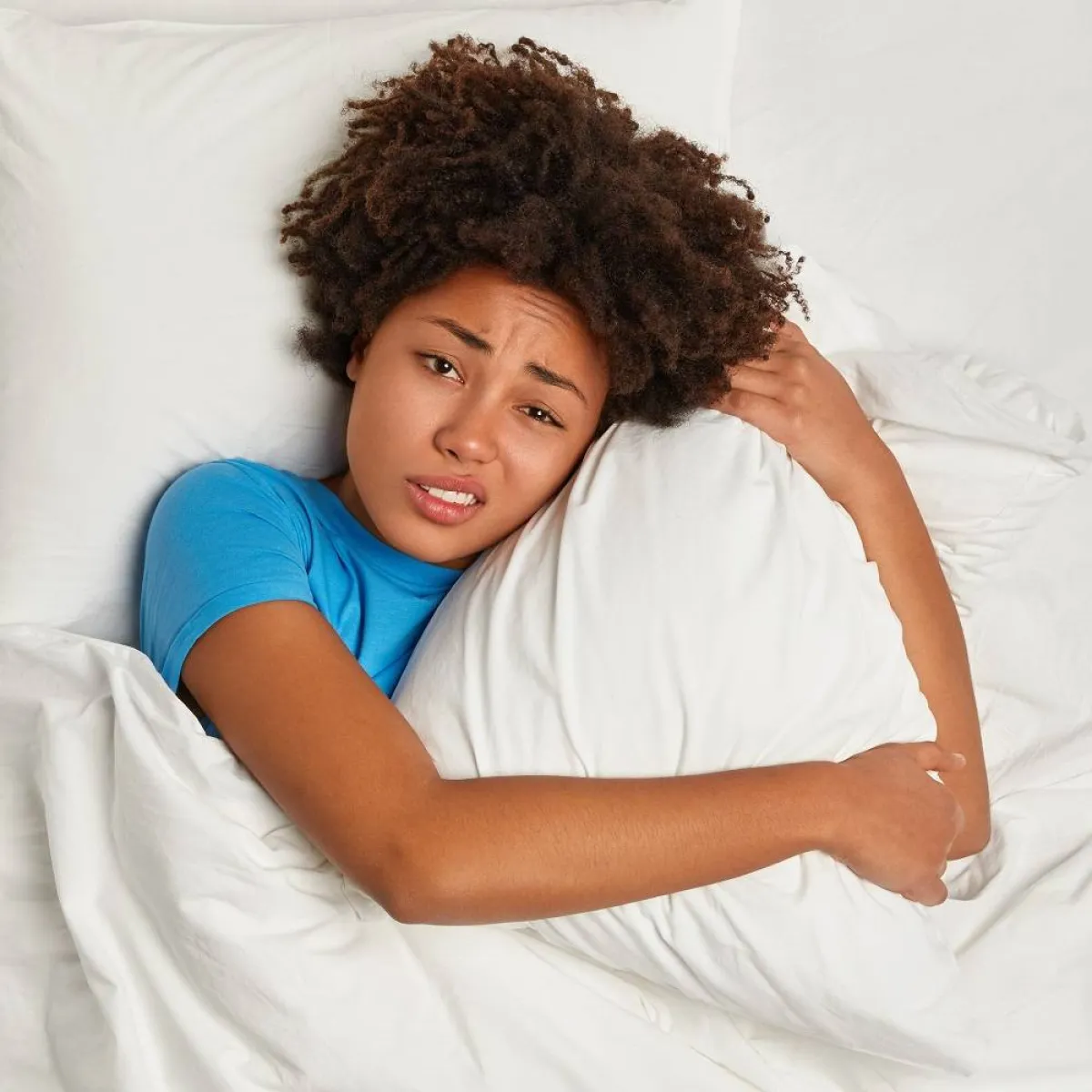 صورة لحامل تعاني من الأرق