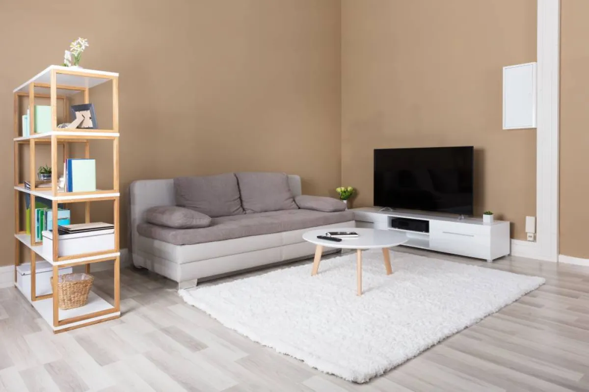 سجّادة جديدة تفترش غرفة الجلوس