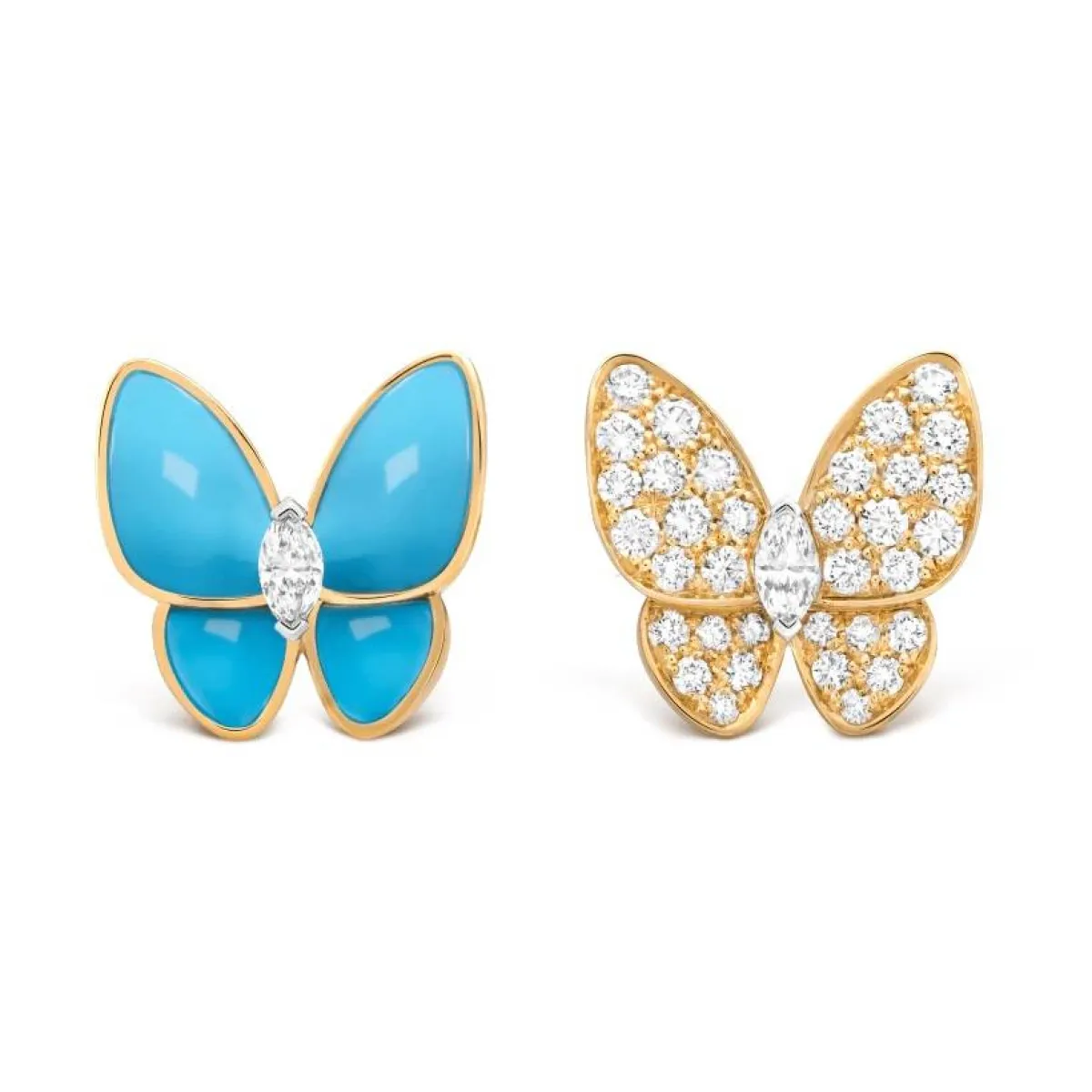 أقراط Two Butterfly  من فان كليف آند أربلز Van Cleef & Arpels