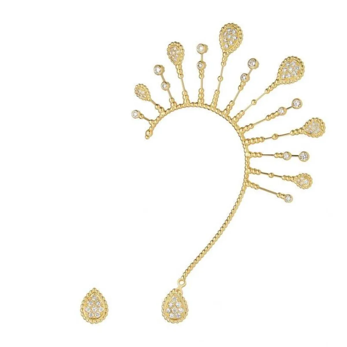 أقراط Serpent Bohème Solarité من بوشرون Boucheron