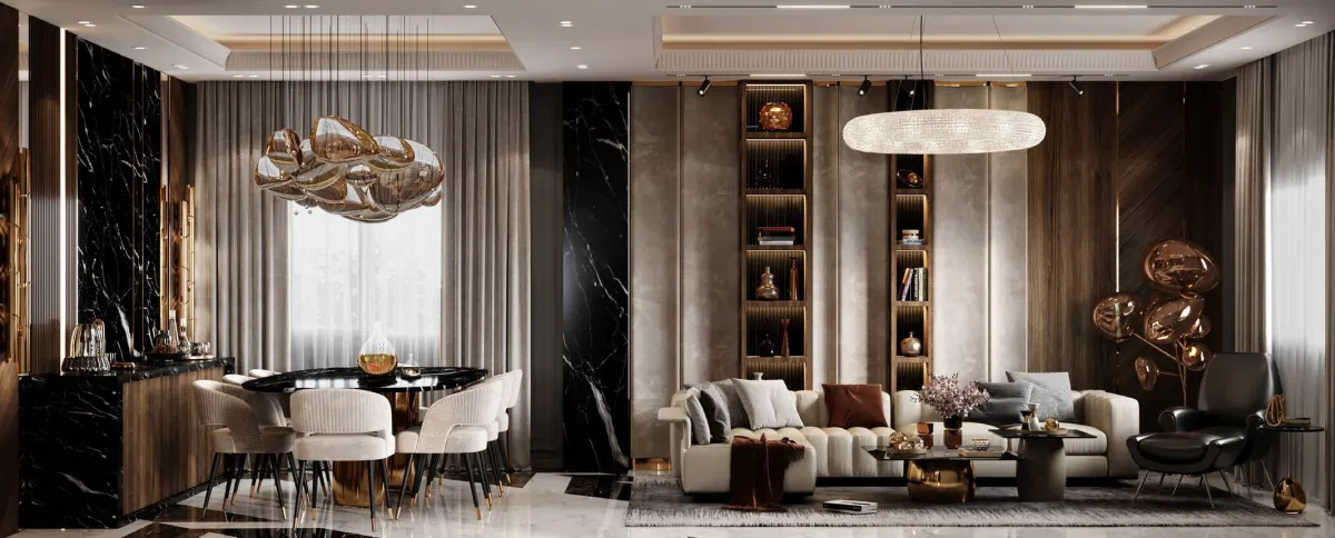 الأعمال في الصورة من تصميم المهندسة شروق جمال