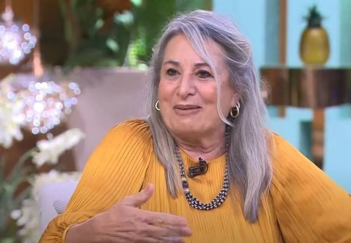 بسنت رضا ابنة هند رستم لقطة شاشة من قناة "سي بي سي"  من برنامج "معكم منى الشاذلي"