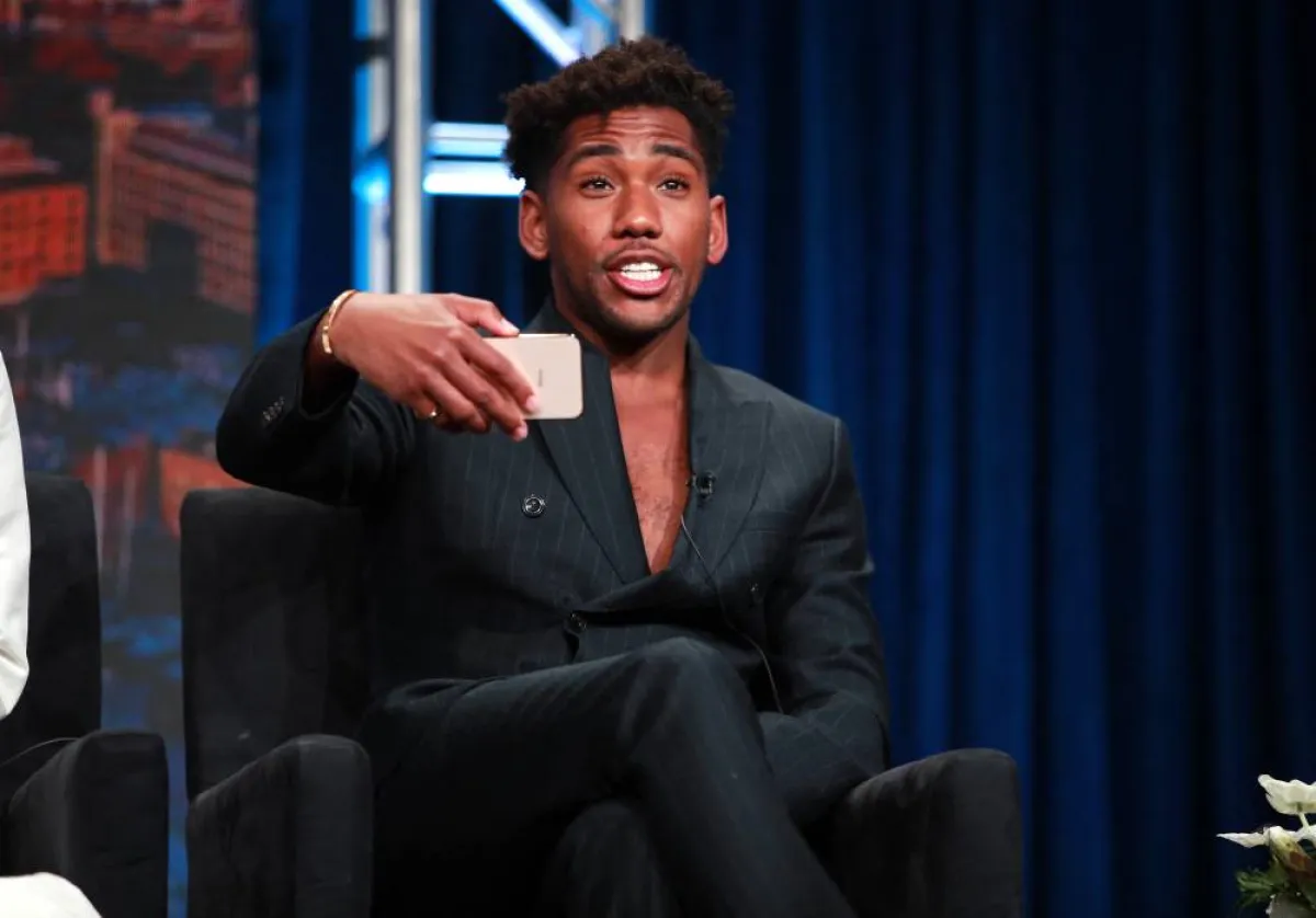 BEVERLY HILLS, CALIFORNIA - JULY 26: Brandon Mychal Smith of 'Four Weddings and a Funeral' speaks onstage during the Hulu segment of the Summer 2019 Television Critics Association Press Tour at The Beverly Hilton Hotel on July 26, 2019 in Beverly Hills, California. Rich Fury/Getty Images/AFPRich Fury / GETTY IMAGES NORTH AMERICA / Getty Images via AFP