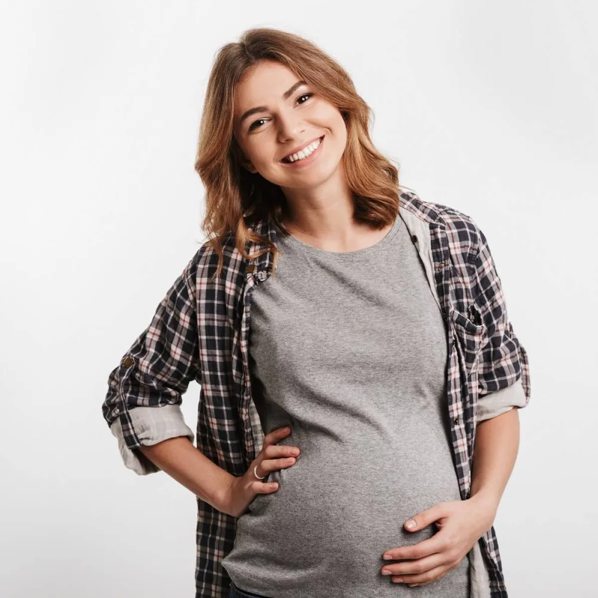 صورة لحامل بتوأم