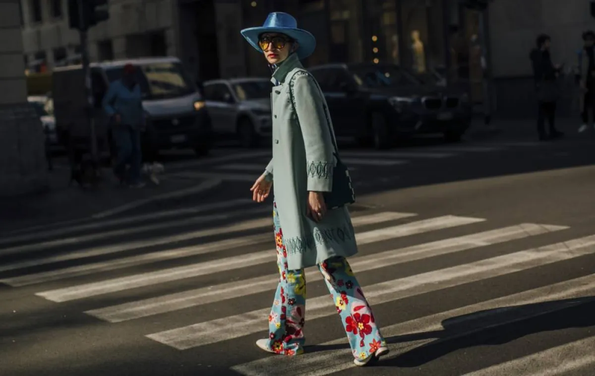 تنسيق السراويل المطبّعة