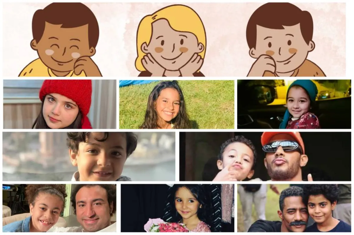 أشهر النجوم الصغار في الدراما العربية - الصورة من تصميم محرر سيدتي