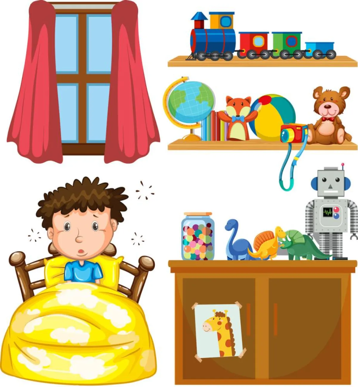 صورة طفل مصاب بالدوار