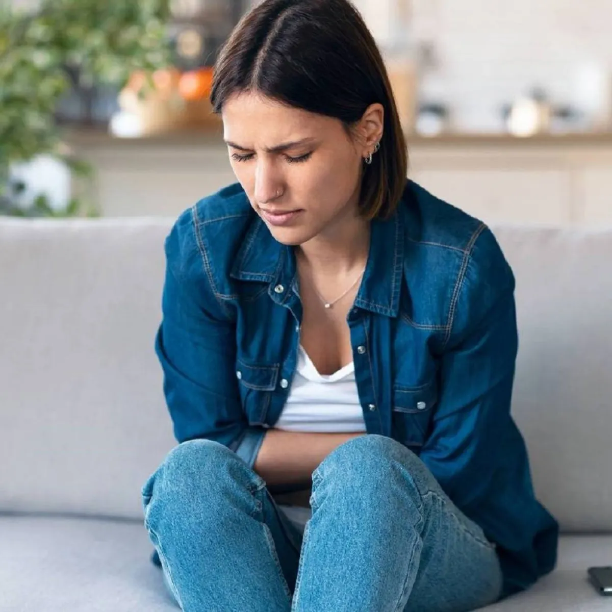 صورة تعبر عن تقلصات الحمل