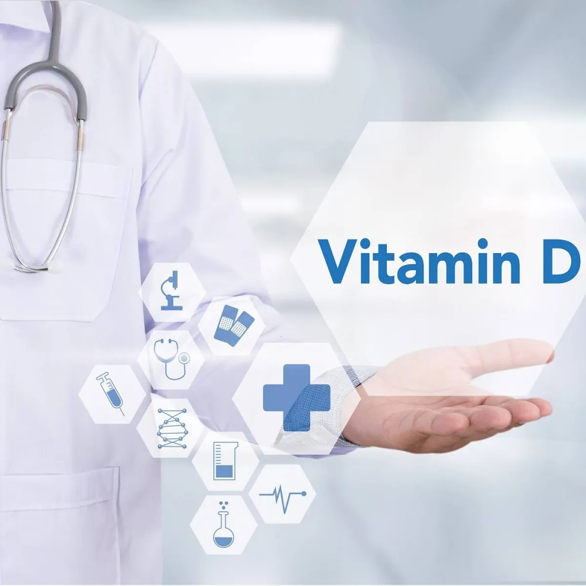 صورة لطبيب وفيتامين د
