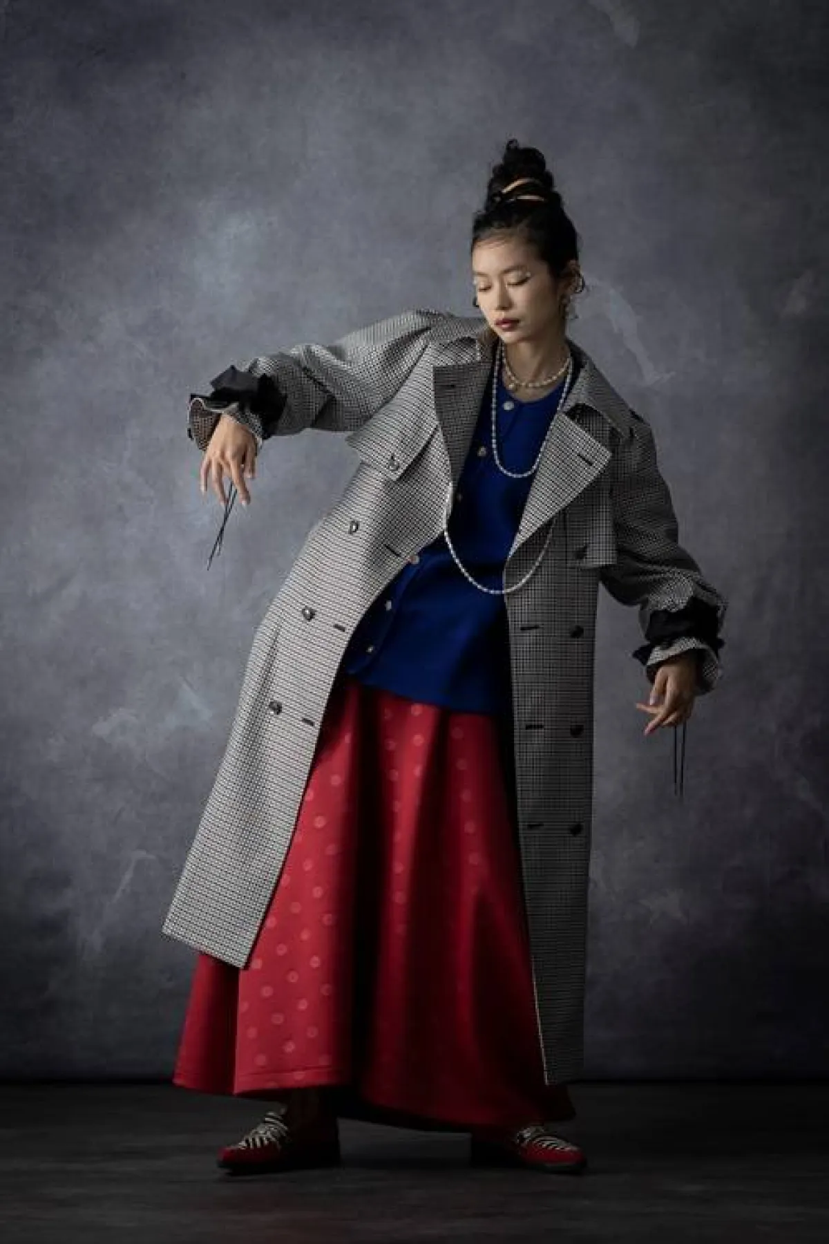 تنسيق الأزرق مع الأحمر من شونو Chono