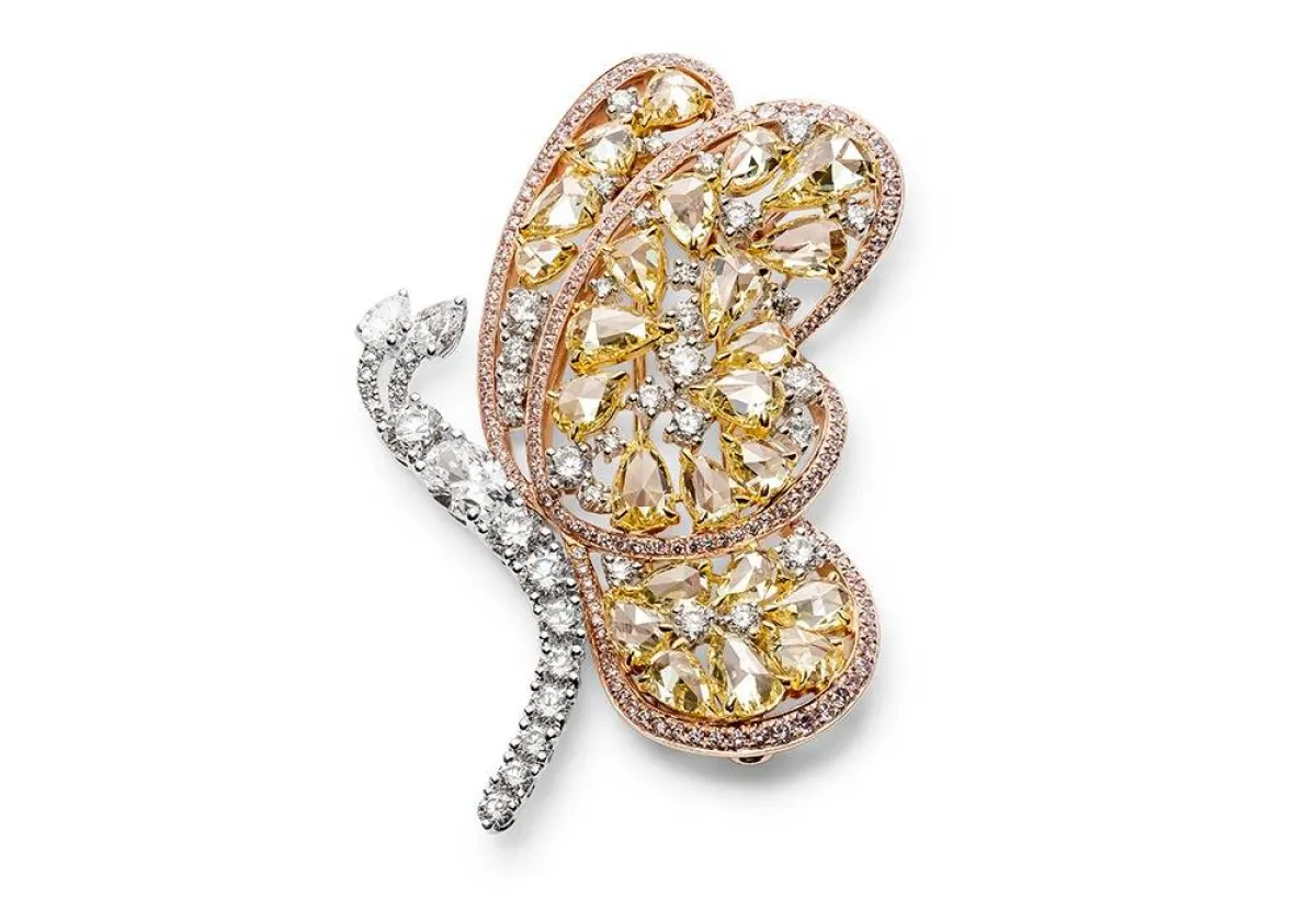 بروش الفراشة من Van Bercken