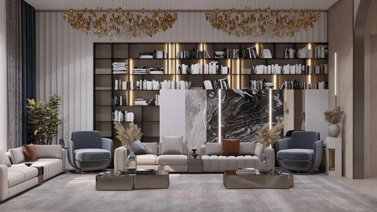 ديكورات صالة الاستقبال