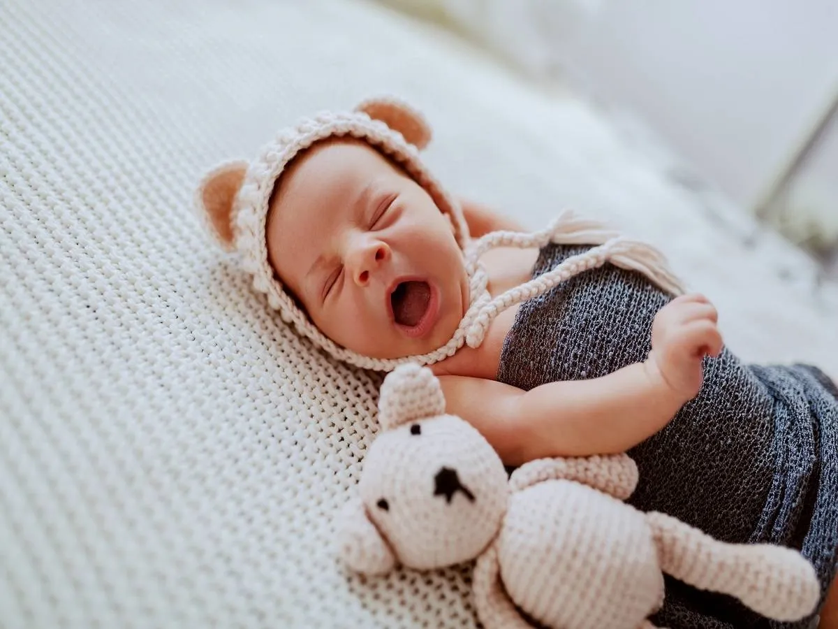 صورة لطفل رضيع نائم