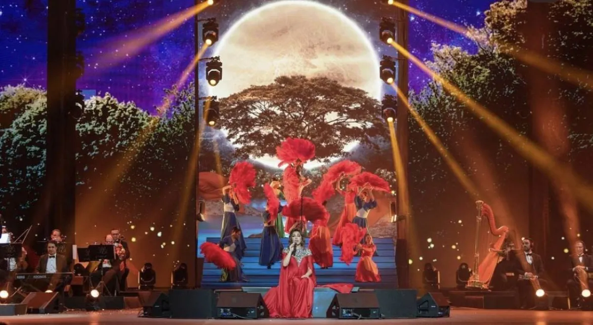 أصالة في ليلة اصالة - الصورة من حساب روتانا لايف على الانستجرام 