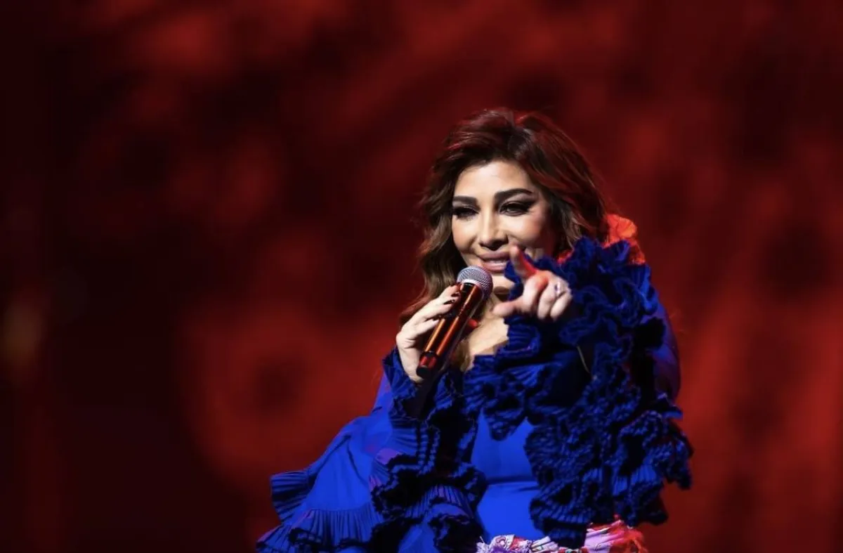 أصالة في ليلة اصالة - الصورة من حساب روتانا لايف على الانستجرام 