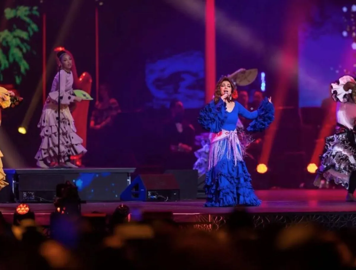 أصالة في ليلة اصالة - الصورة من حساب روتانا لايف على الانستجرام