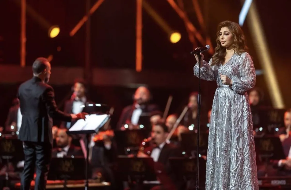 أصالة في ليلة اصالة - الصورة من حساب روتانا لايف على الانستجرام