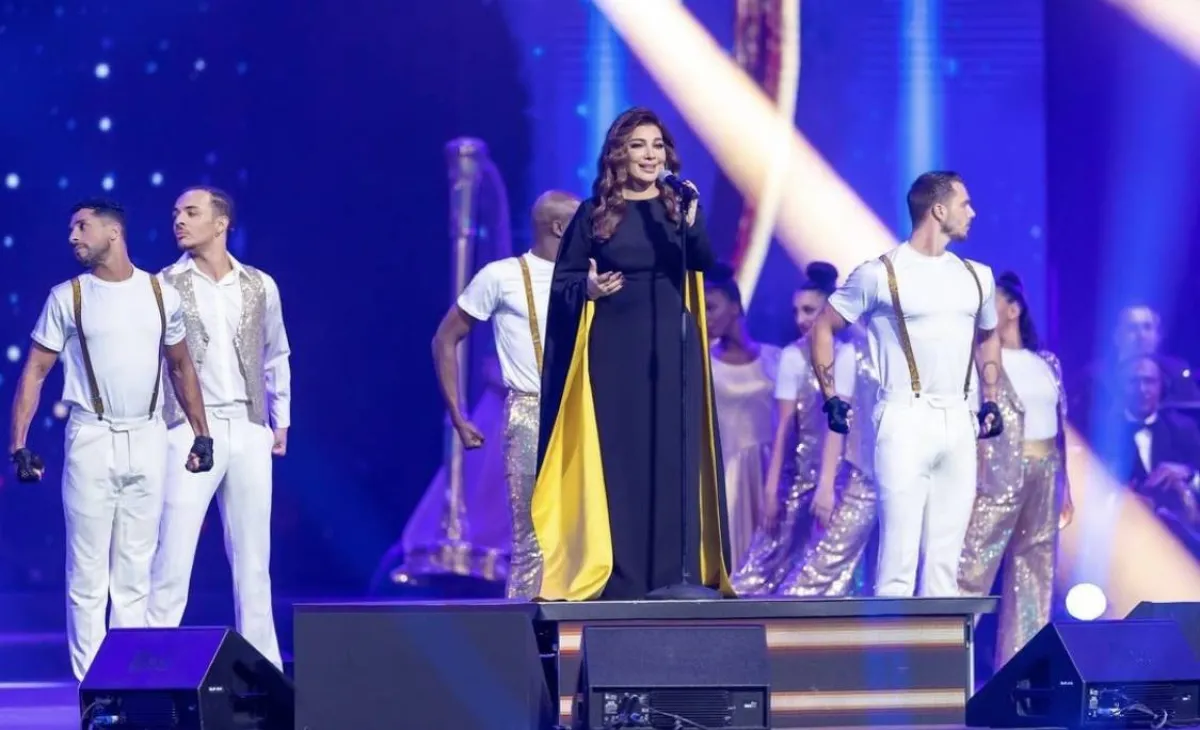 أصالة في ليلة اصالة - الصورة من حساب روتانا لايف على الانستجرام