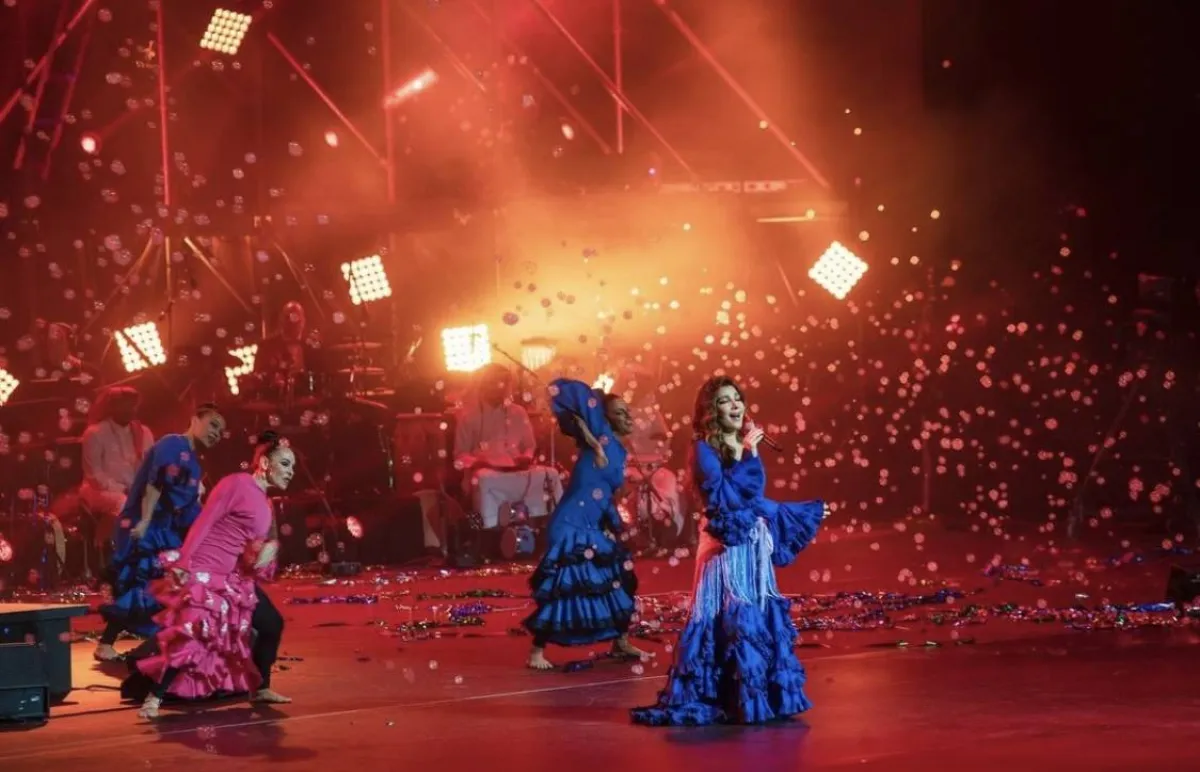 أصالة في ليلة أصالة - الصورة من حساب روتانا لايف على الانستجرام