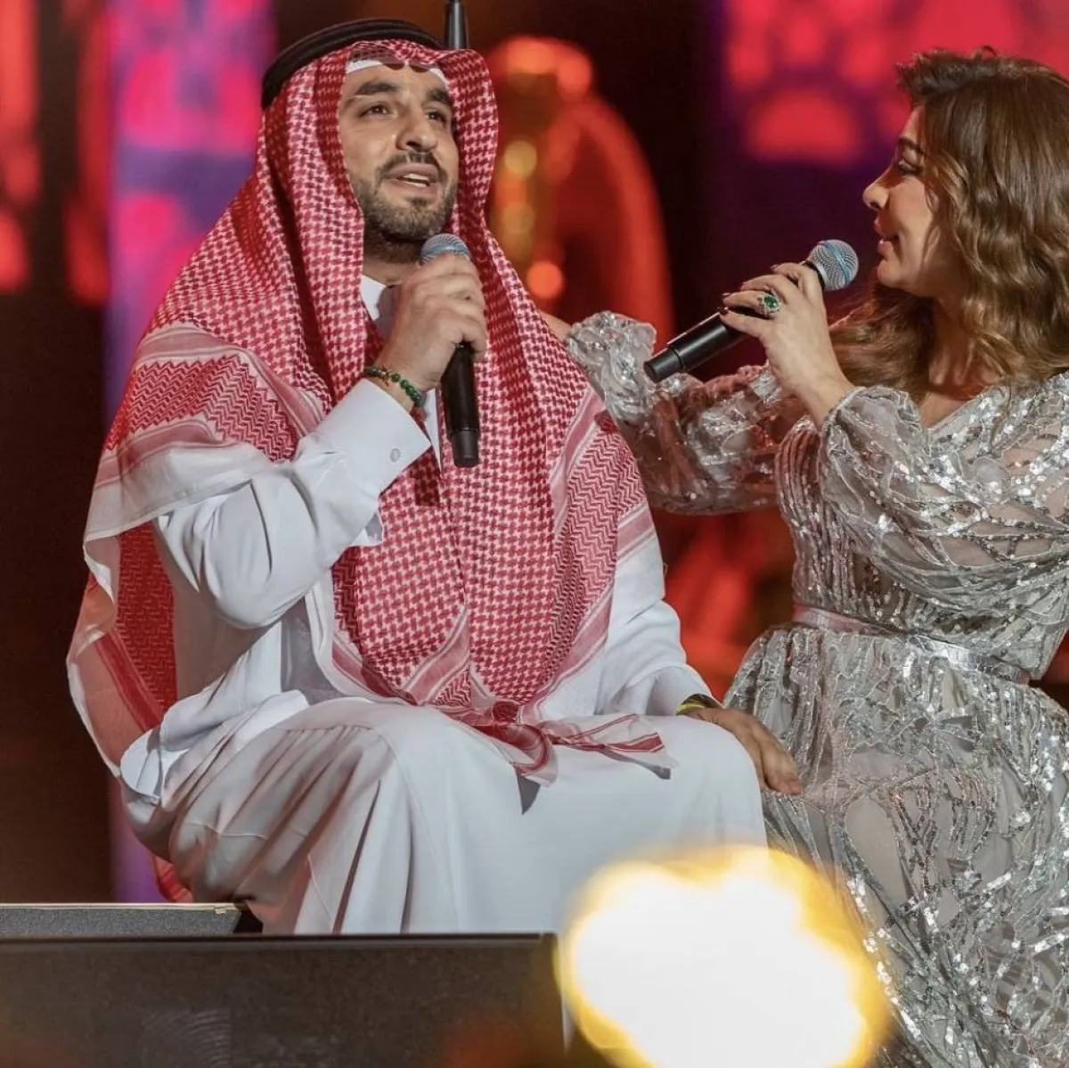 أصالة في ليلة أصالة - الصورة من حساب روتانا لايف على الانستجرام