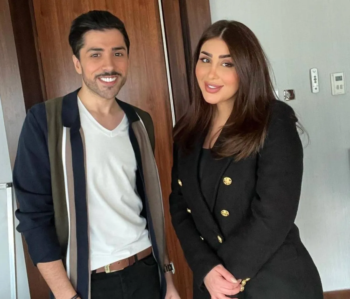 هنادي الكندري وفهد باسم - صورة من صفحتها على انستغرام