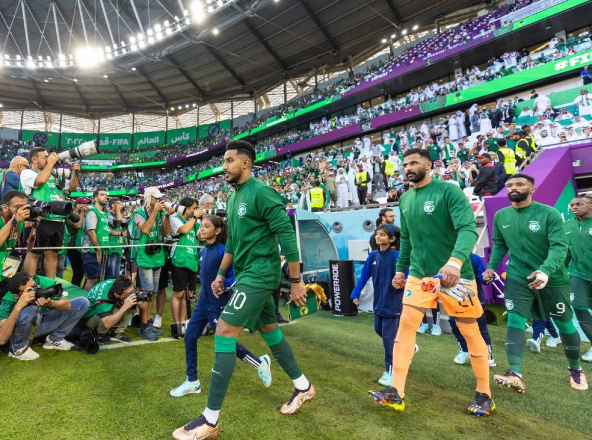 بعد خسارته أمام بولندا.. 3 سيناريوهات تضمن صعود المنتخب السعودي للدور ال16 في كأس العالم 2022 - الصورة من حساب المنتخب