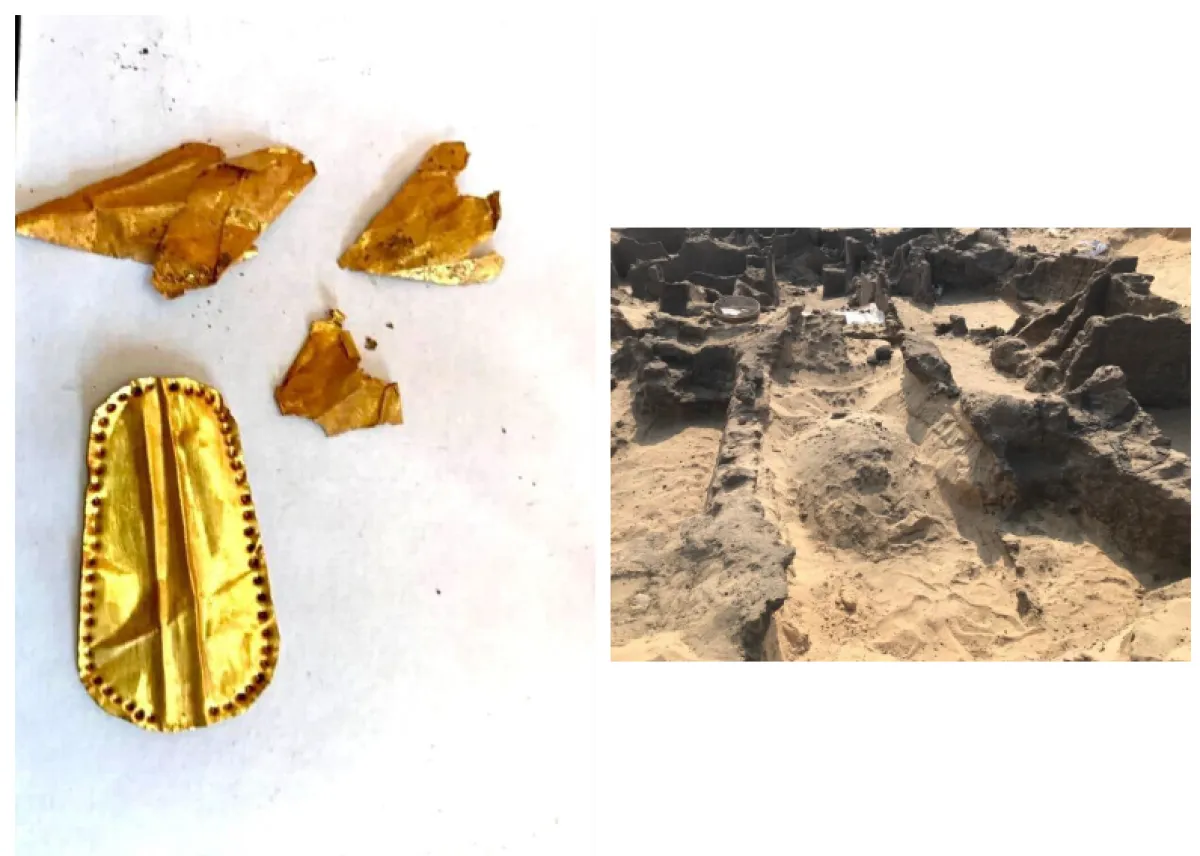 علماء الآثار في مصر يعثرون على "اللسان الذهبي" في مقابر المومياوات الرمز الأسطوري للحياة الأخرى - من الصفحة الرسمية التابعة لوزارة السياحة والآثار المصرية