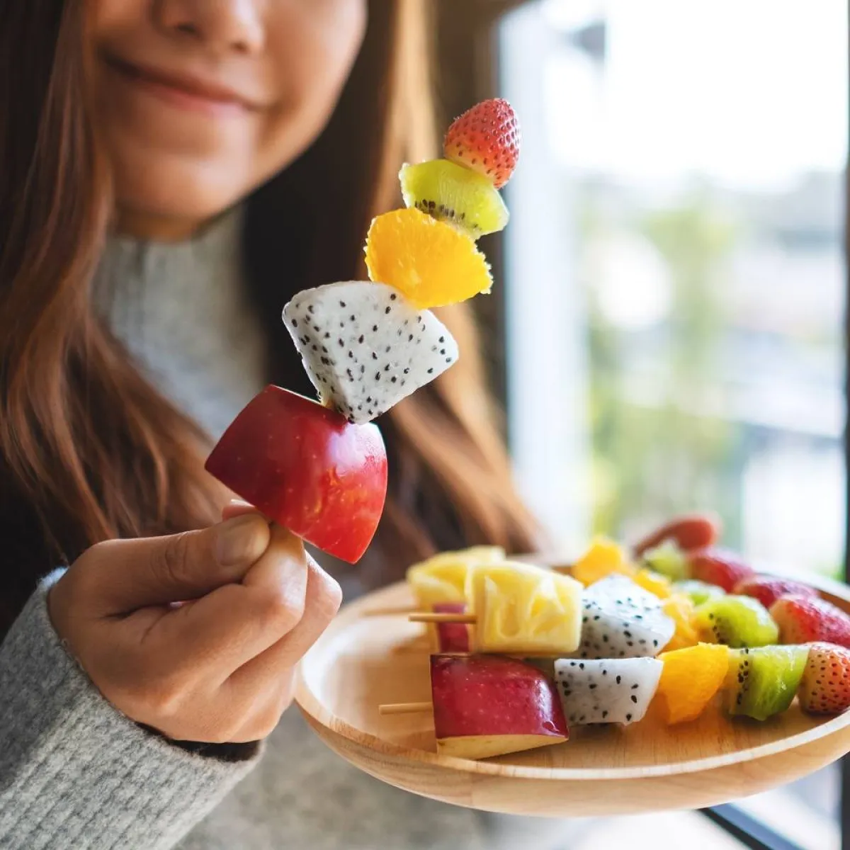 صورة لأهمية الفواكه للحامل