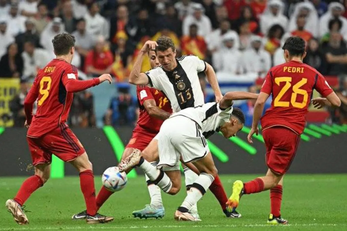 إسبانيا تتعادل مع ألمانيا في المواجهة الثانية بمونديال قطر 2022 - الصورة من حساب كأس العالم فيفا