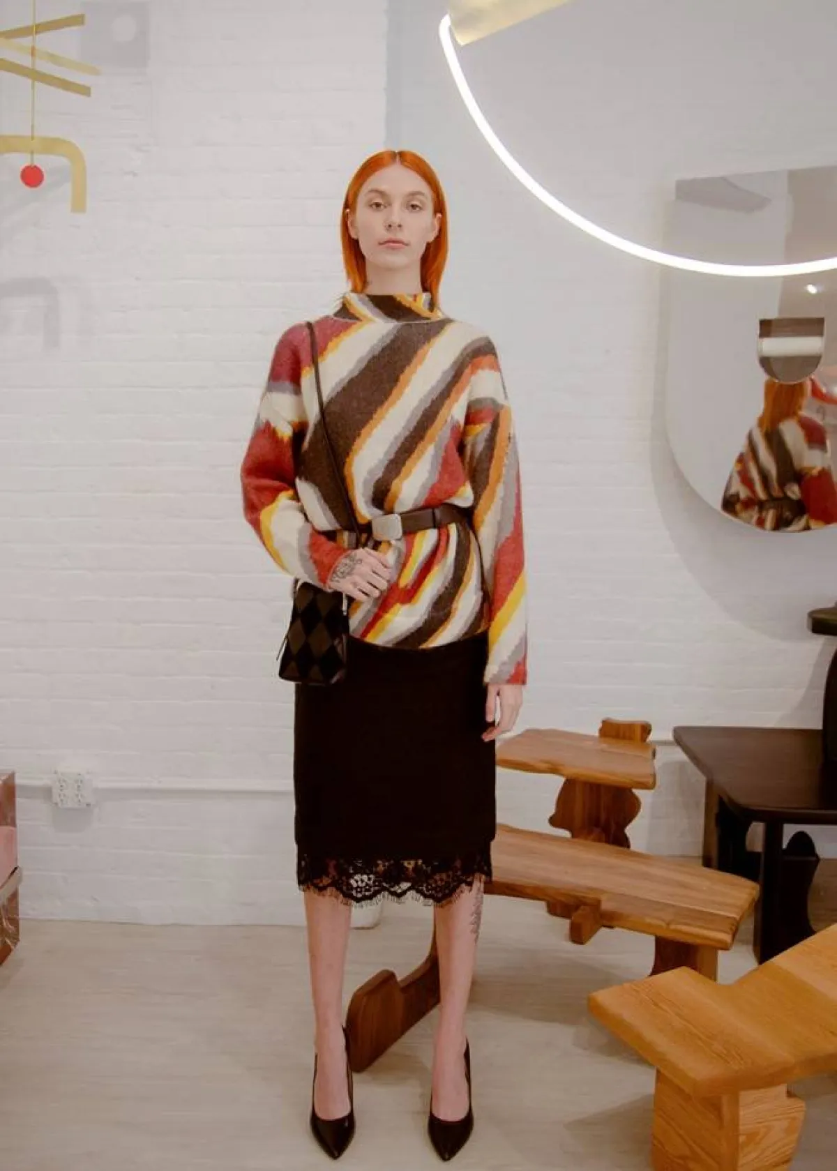 تنسيق البلايز المقلمة لشتاء 2023 من سوشيال وورك Social Work