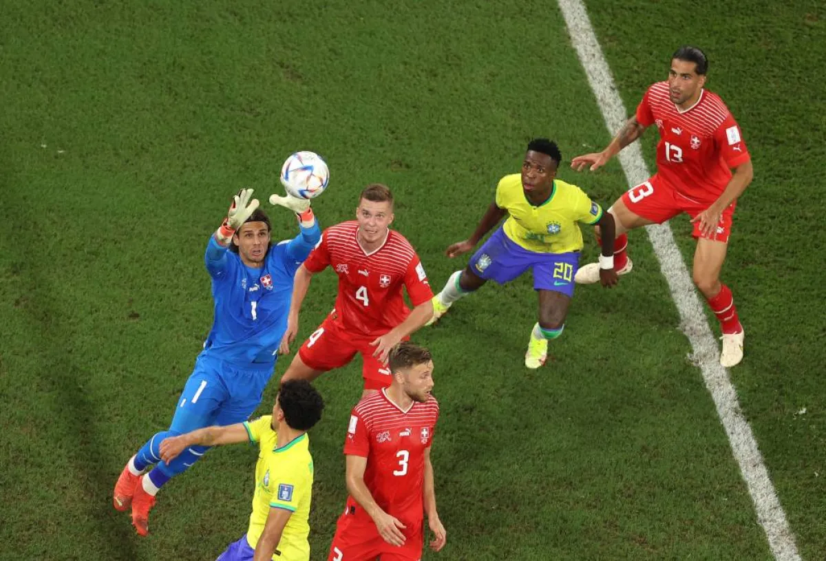 البرازيل تتأهل للدور التالي بعد هزيمة سويسرا بهدف دون رد - الصورة من حساب الفيفا