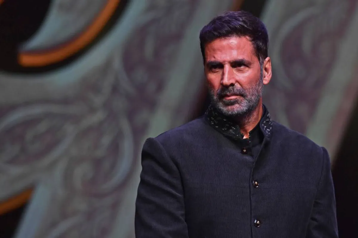 Bollywood actor Akshay Kumar poses for pictures during the trailer launch of his upcoming Hindi language movie 'Prithviraj' in Mumbai on May 9, 2022. SUJIT JAISWAL / AFP