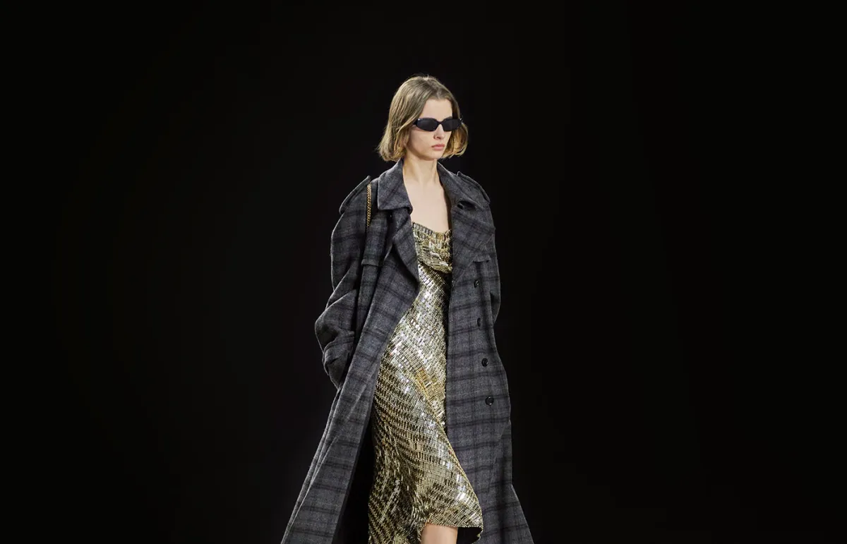 معطف طويل متعدد الألوان من سيلين Celine