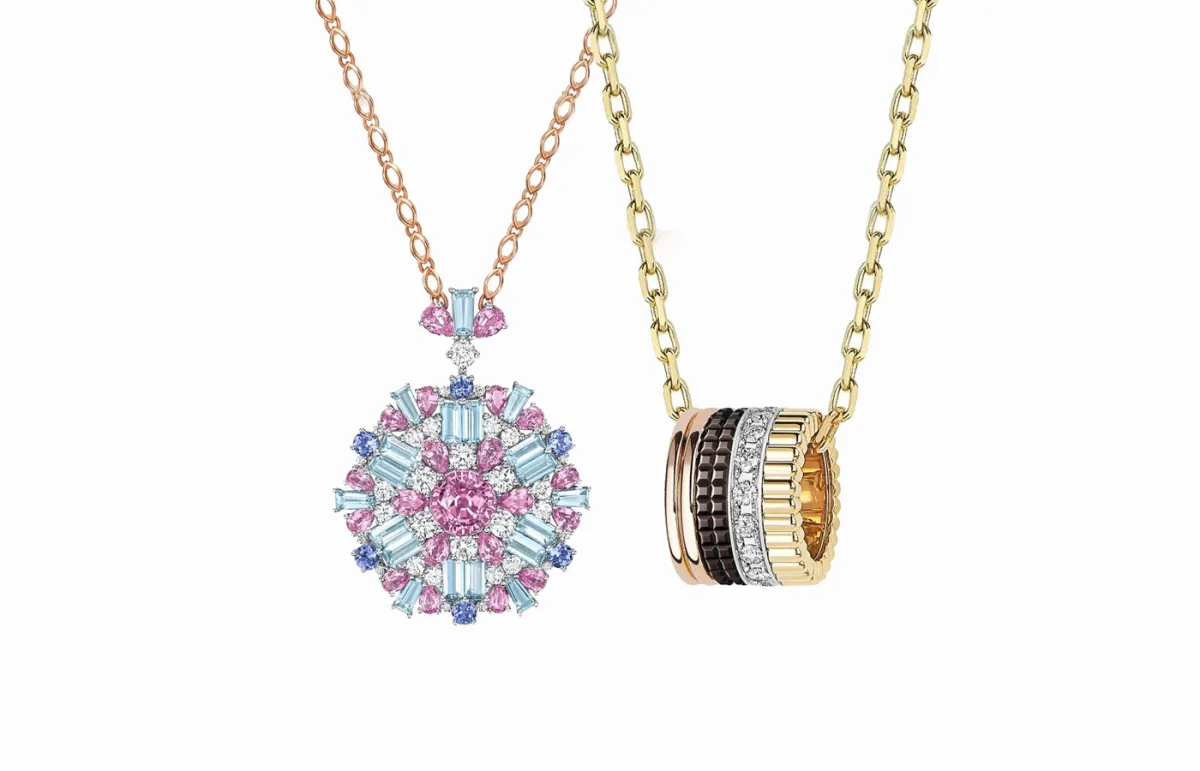 لإطلالة عصرية بالعباية.. تزيني بموديلات سلاسل وعقود ذهب جنزير مرصعة بأحجار ألماس