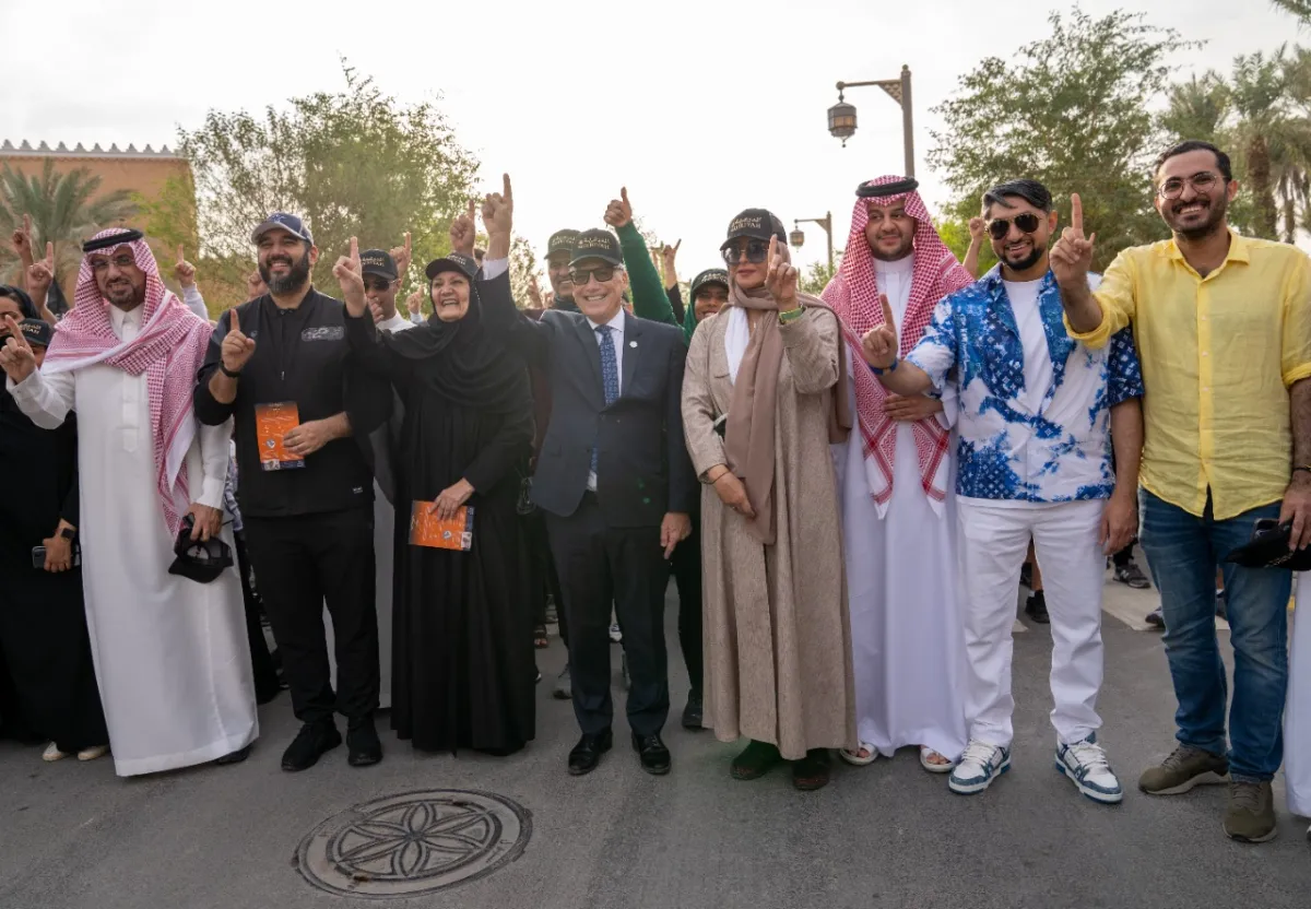 مهند الحسون والمهندس عبدالله بن سعيد وكيل وزارة الاسكان والشؤون البلدية والقروية،والأمير سعود بن سلطان آل سعود،والأميرة هند آل سعودوالسيد جيري انزيريلو الرئيس التنفيذي لمجموعة الدرعية والأميرة هيفاء الفيصل،والأمير فيصل بن بندر بن سلطان رئيس مجلس إدارة الاتحاد السعودي للألعاب الالكترونية