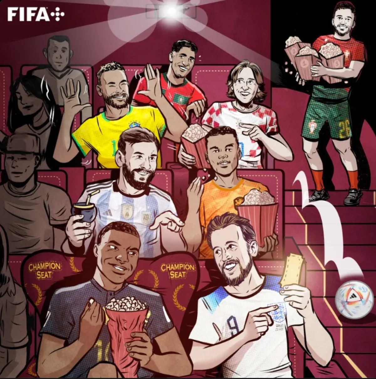 جدول مباريات نصف نهائي كأس العالم 2022 - الصورة من حساب فيفا على تويتر