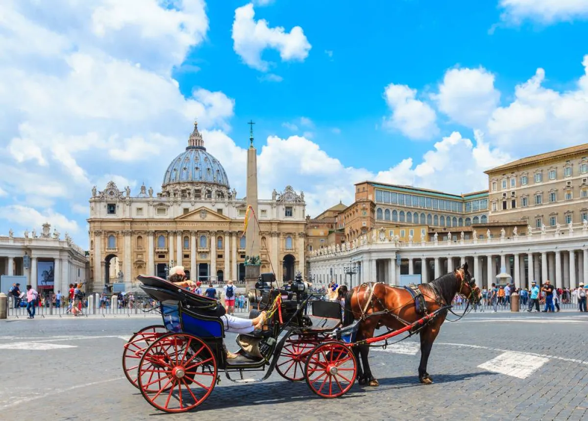 عربة الخيل للجولة في روما