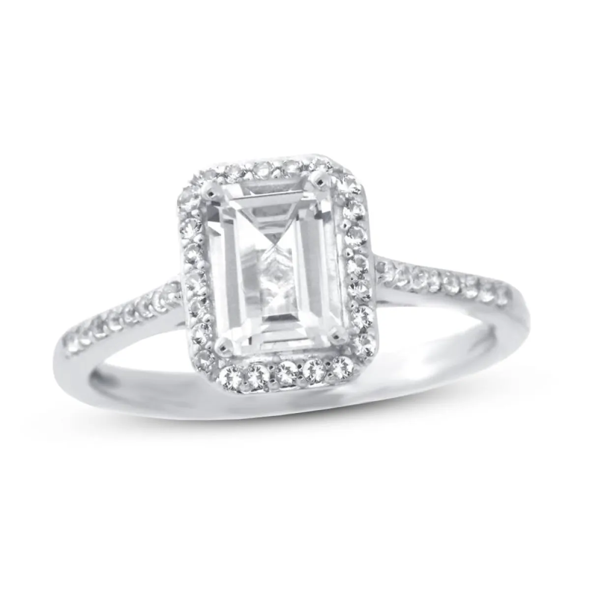 خاتم بحجر التوباز الأبيض من Jared 