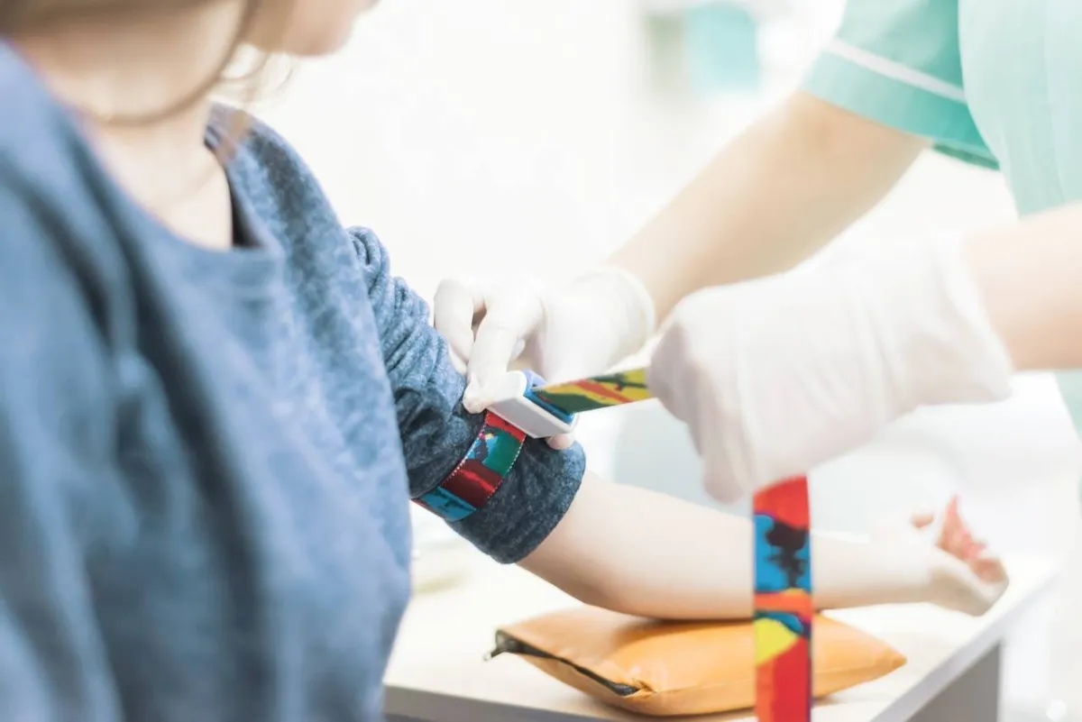 صورة لفحص الدم