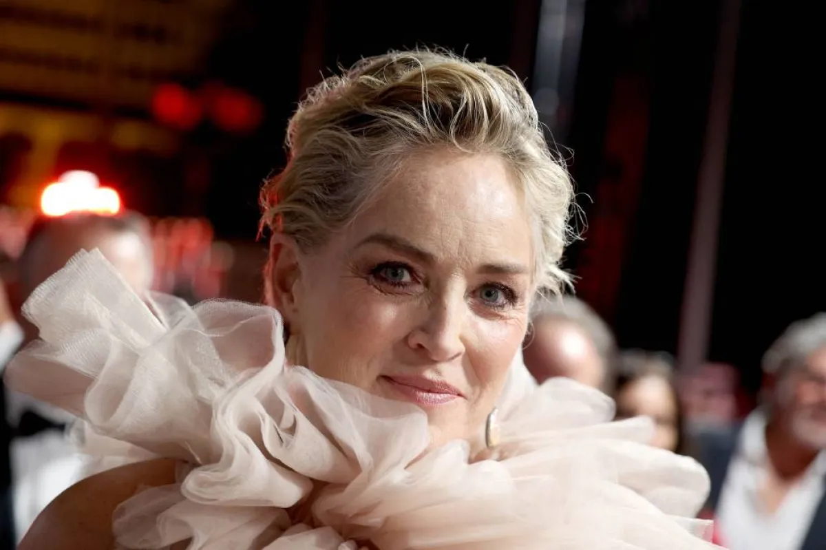 US actress Sharon Stone arrives at the opening ceremony of the Red Sea International Film Festival, in Jeddah, Saudi Arabia, on December 1, 2022. PATRICK BAZ / Red Sea Film Festival