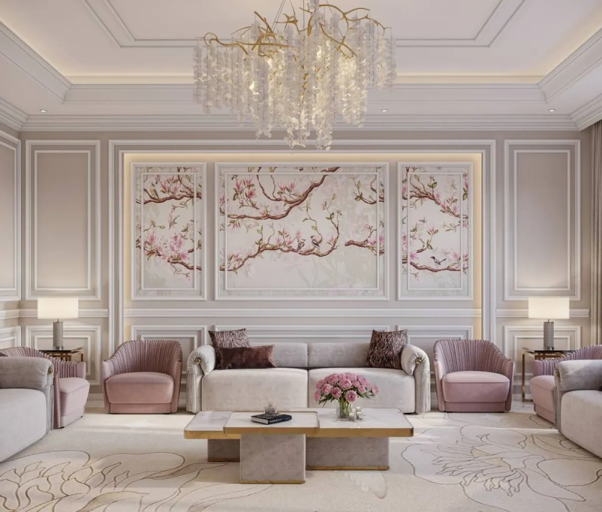 الزهري والأبيض، في تنسيق مجلس النساء