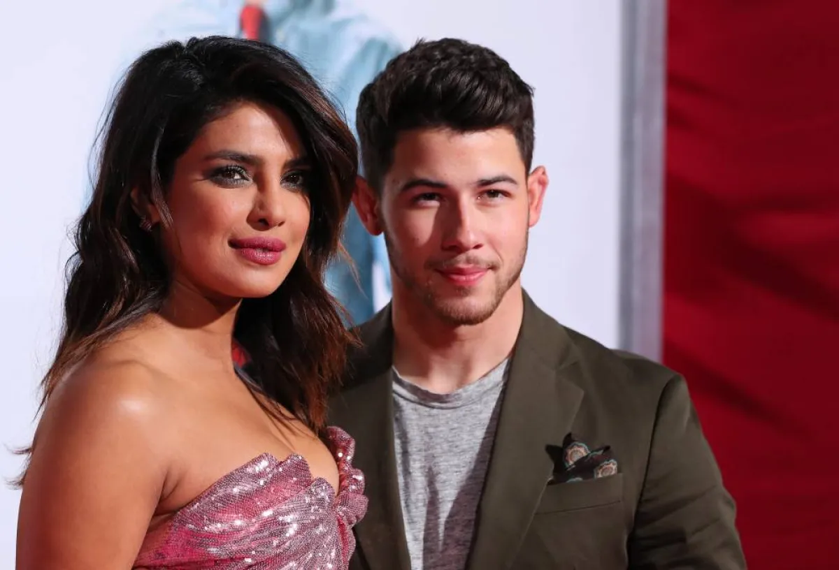 ndian actress Priyanka Chopra and US singer Nick Jonas attend the premiere of "Isn't It Romantic" in Los Angeles on February 11, 2019. JEAN-BAPTISTE LACROIX / AFP