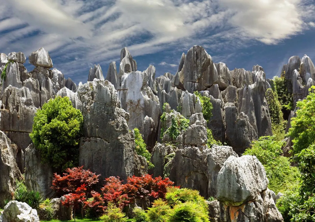 غابة الأحجار في مقاطعة يوننان الصينية