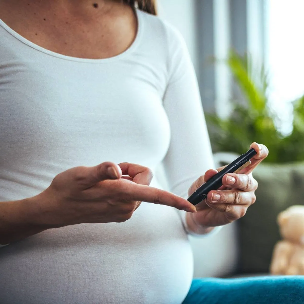 صورة لحامل مريضة بالحمل السكري